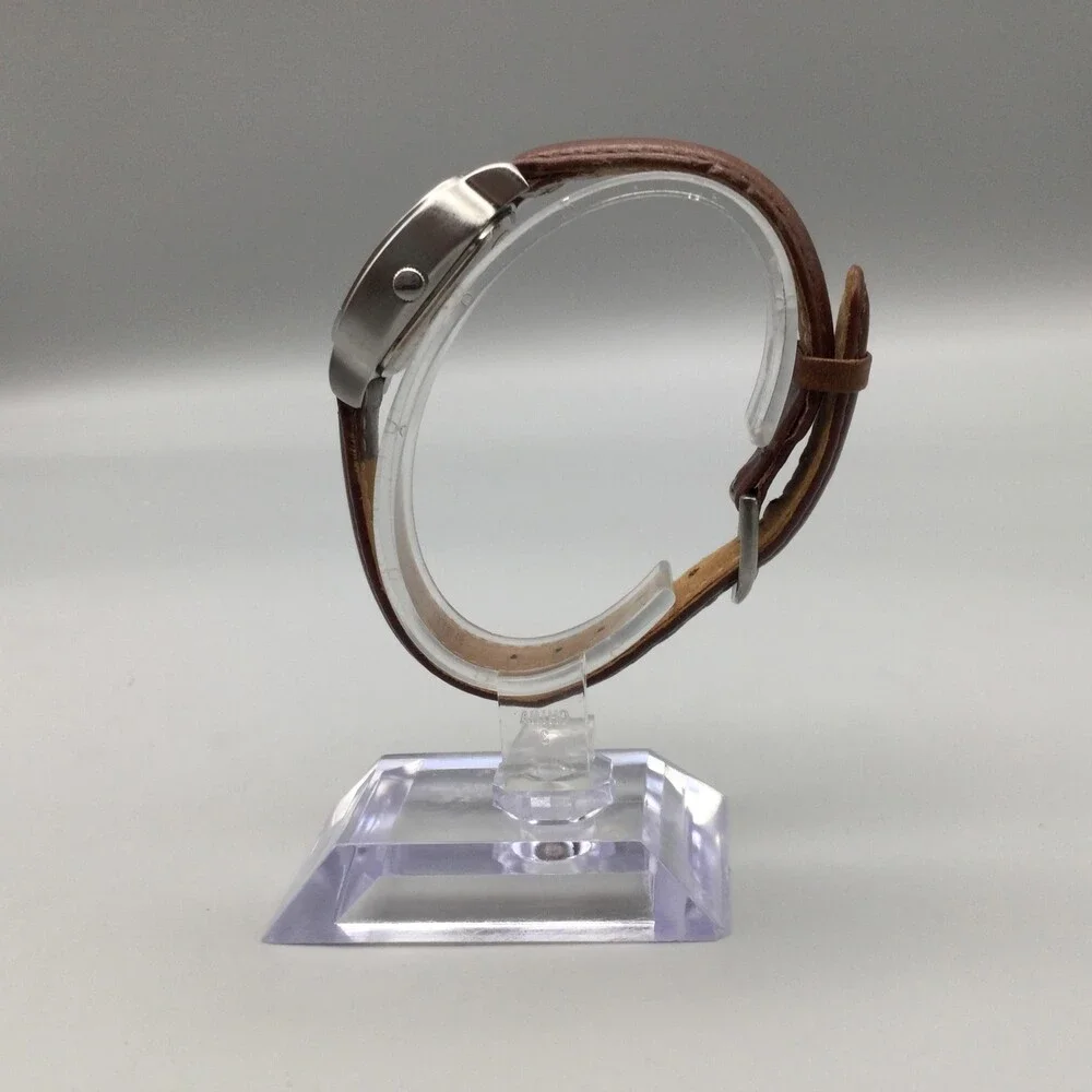 Timex Indiglo Womens Watch 26mm White Dial Brown Leather T24001 New Battery